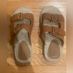 See by Chloe Glyn platform espadrille sandal ; Birkenstock style